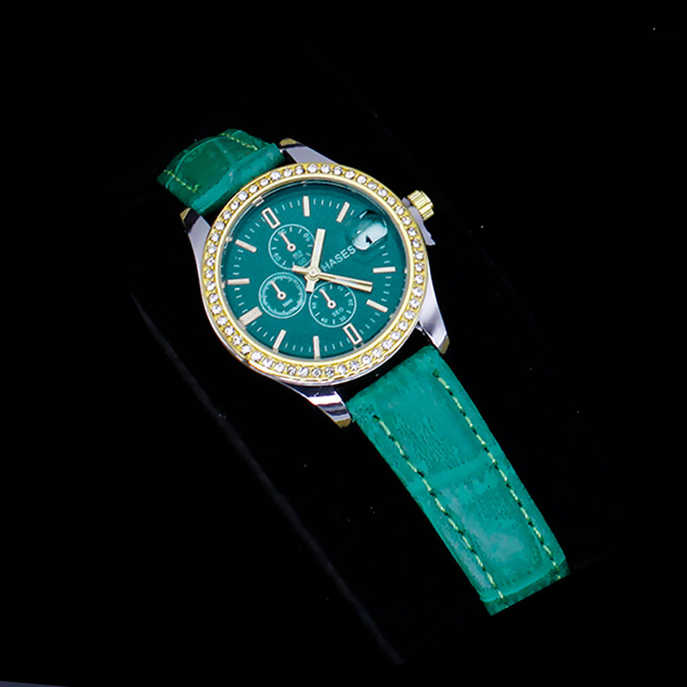 Women'S Five-Piece Square Jewelry Watch