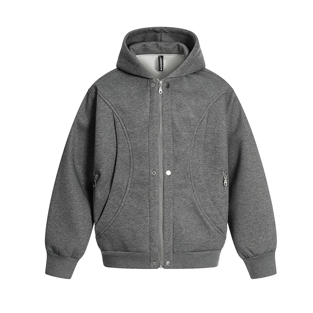 Splicing cardigan zipper hoodie