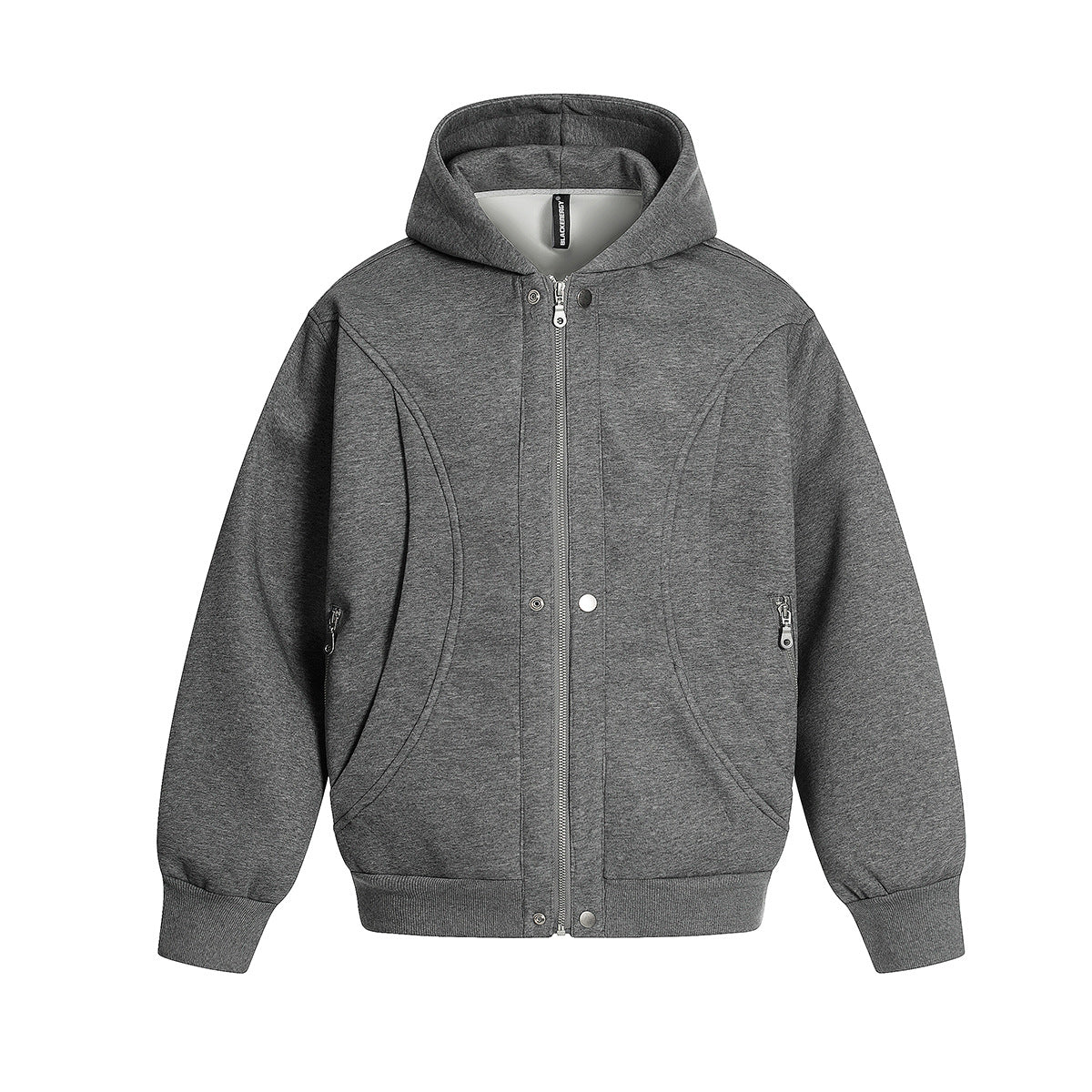 Splicing cardigan zipper hoodie
