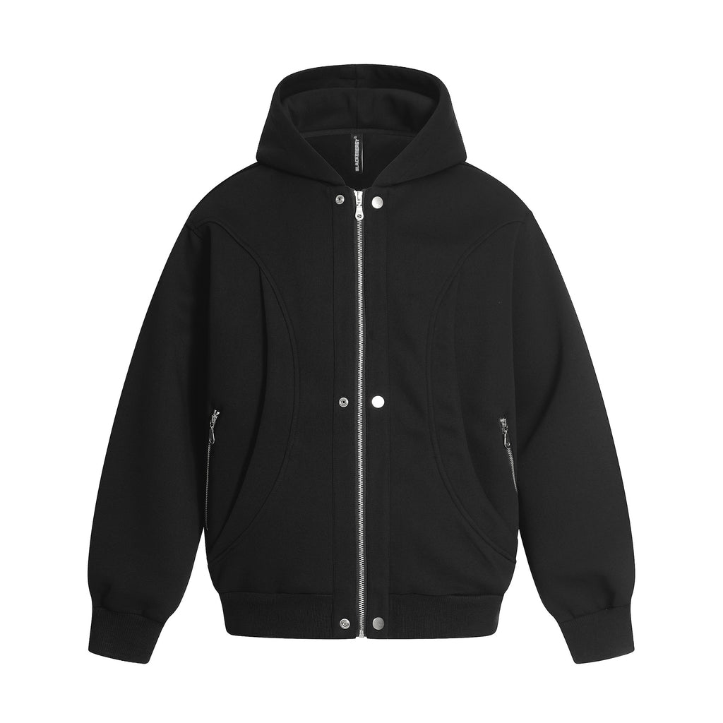 Splicing cardigan zipper hoodie