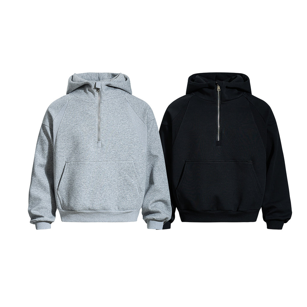 Zipper hoodie hooded