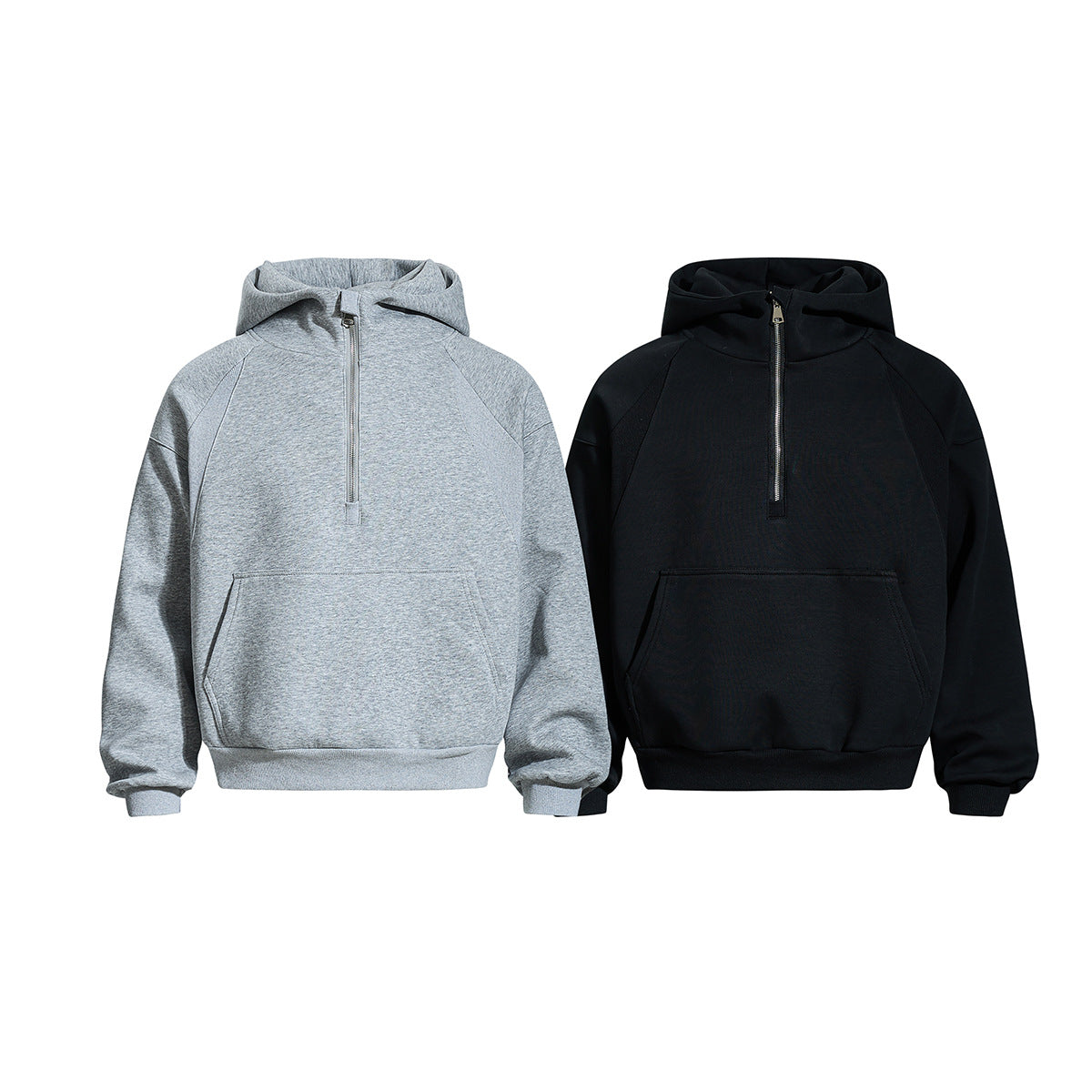 Zipper hoodie hooded