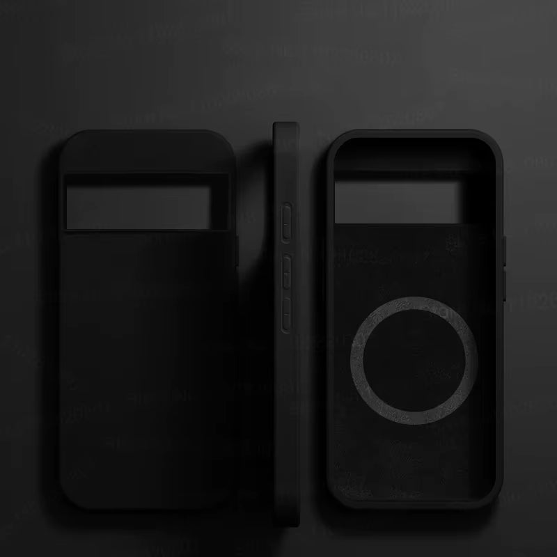 Luxury Liquid Silicone Magnetic Case for Google Pixel 8 7 6 Pro for Magsafe Cases Wireless Charge Bumper Cover Phone Accessories