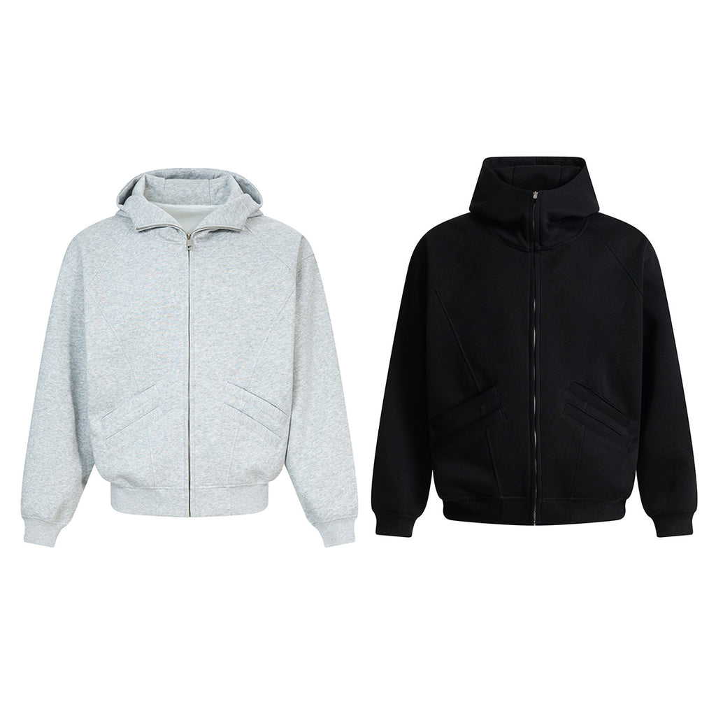 Cardigan zipper hoodie