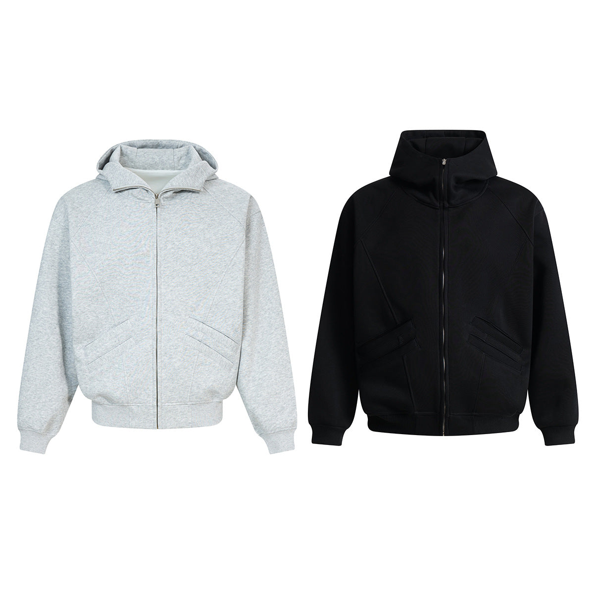 Cardigan zipper hoodie