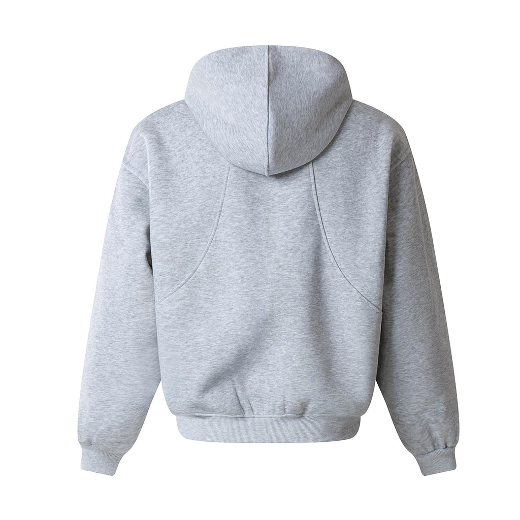 Splicing zipper hoodie