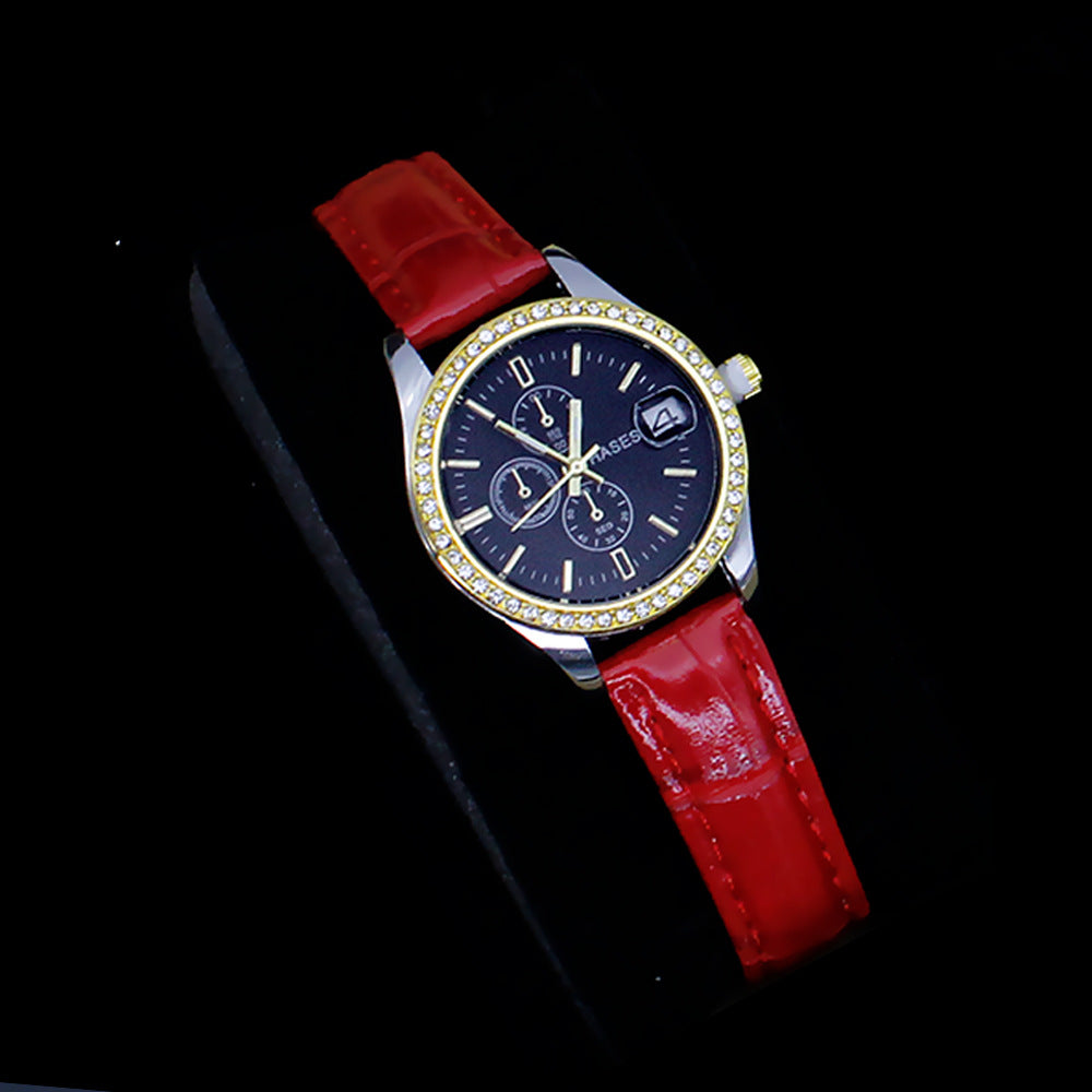 Women'S Five-Piece Square Jewelry Watch