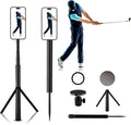 Golf Tripod & Monopod, Magnetic Swing Phone Holder 54" Adjustable Aluminum, Swing Training Aid Compatible with Magsafe Iphone Android Phones Camera Gopro