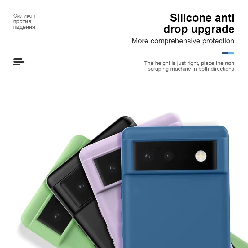Luxury Liquid Silicone Magnetic Case for Google Pixel 8 7 6 Pro for Magsafe Cases Wireless Charge Bumper Cover Phone Accessories