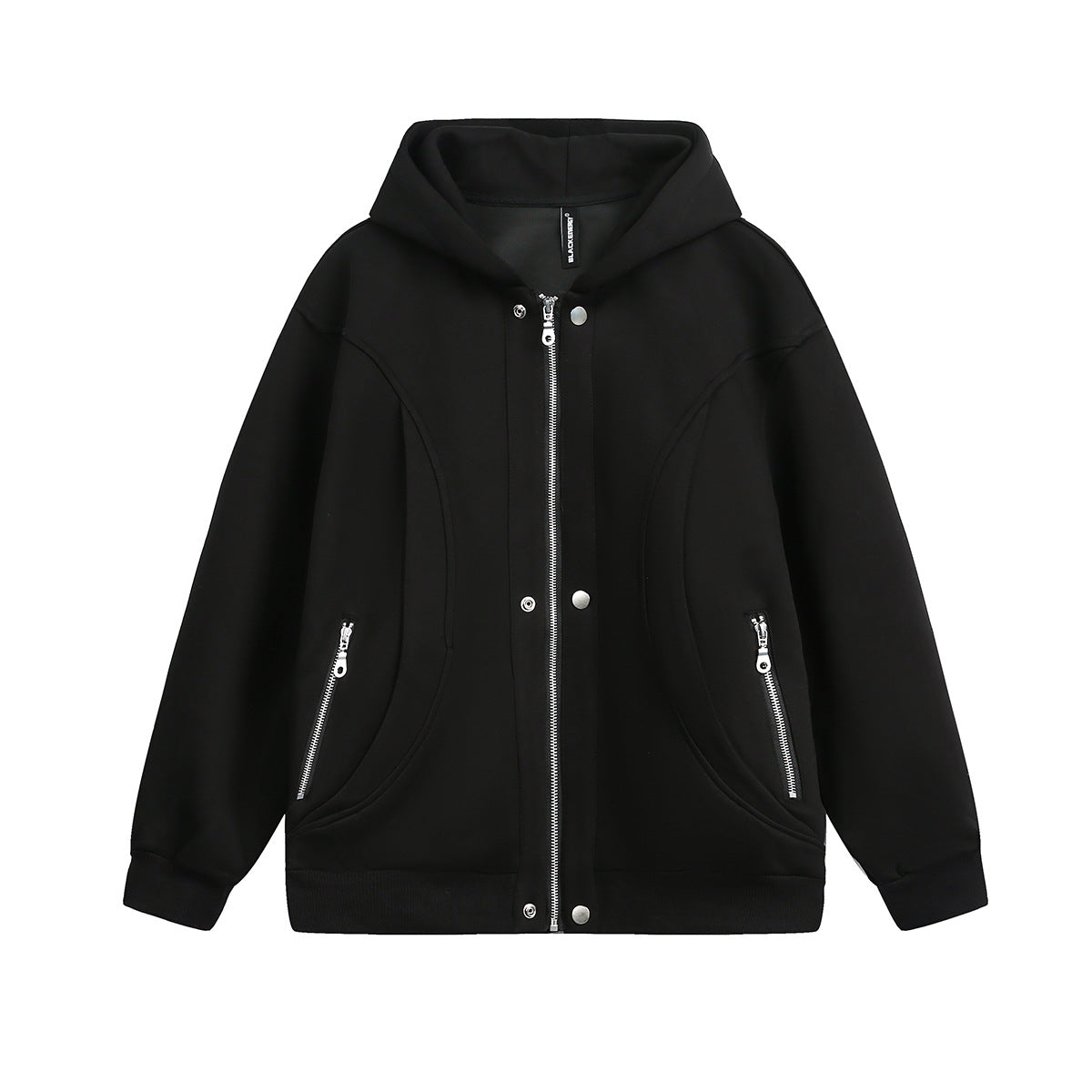 Splicing cardigan zipper hoodie