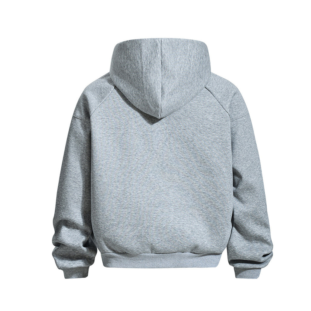 Zipper hoodie hooded