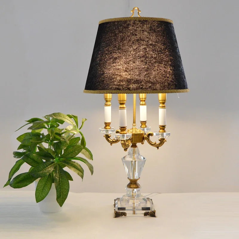 Luxury Crystal Table Lamp Lighting Bedroom Bedside Lights Luxury Fashion Crystal  Lamp Abajur Bedside Hotel Room  k9 Luxury