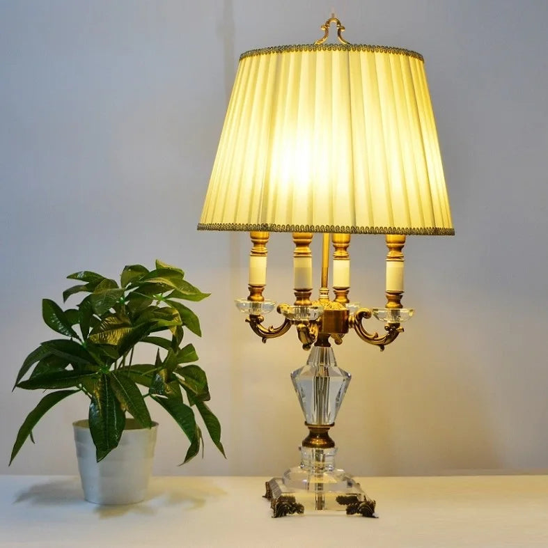Luxury Crystal Table Lamp Lighting Bedroom Bedside Lights Luxury Fashion Crystal  Lamp Abajur Bedside Hotel Room  k9 Luxury
