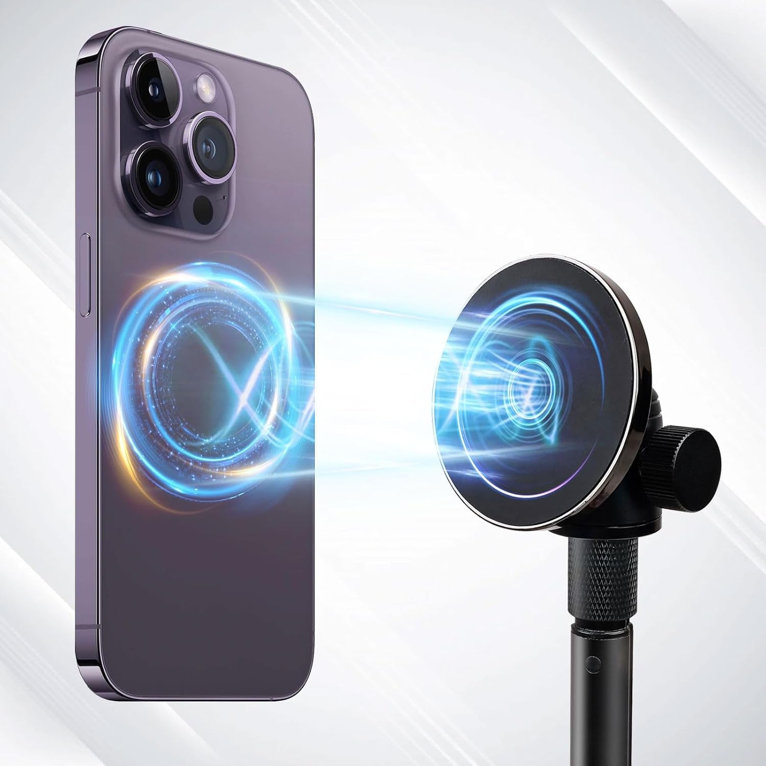 Golf Tripod & Monopod, Magnetic Swing Phone Holder 54" Adjustable Aluminum, Swing Training Aid Compatible with Magsafe Iphone Android Phones Camera Gopro