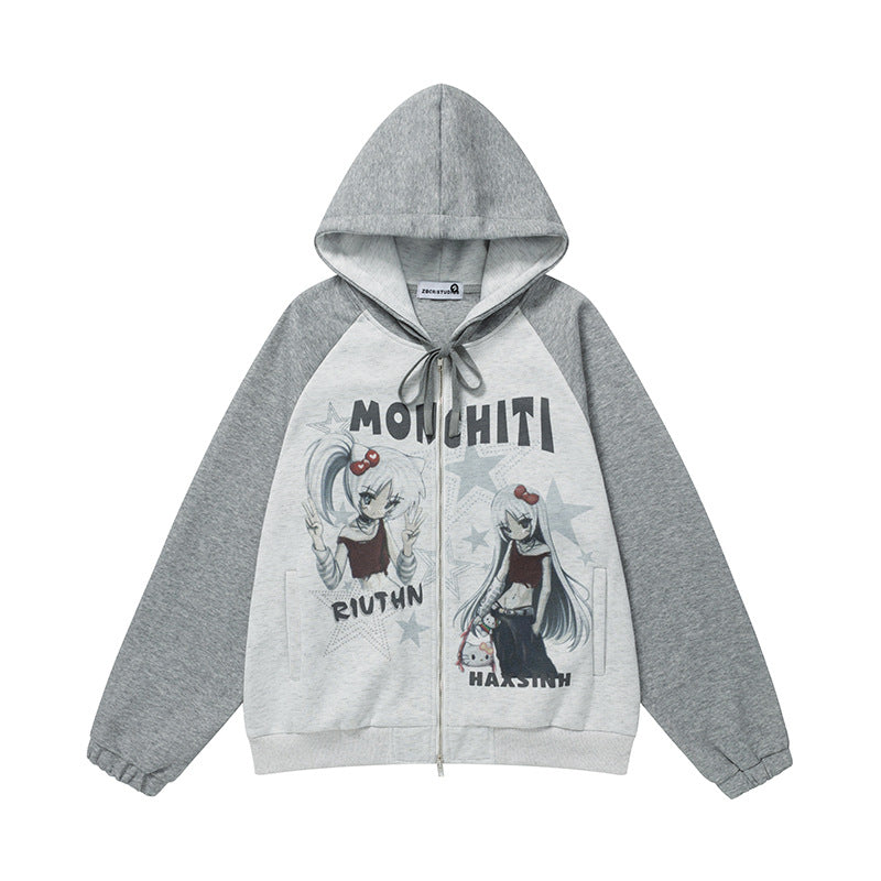 Sleeve Hoodie Sweatshirt Loose Lazy Style Hoodie