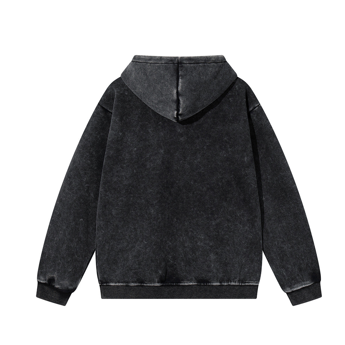Hoodie with half open collar