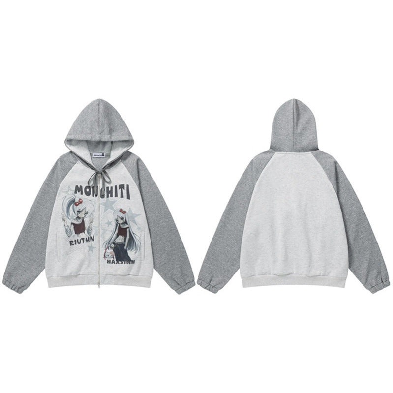 Sleeve Hoodie Sweatshirt Loose Lazy Style Hoodie