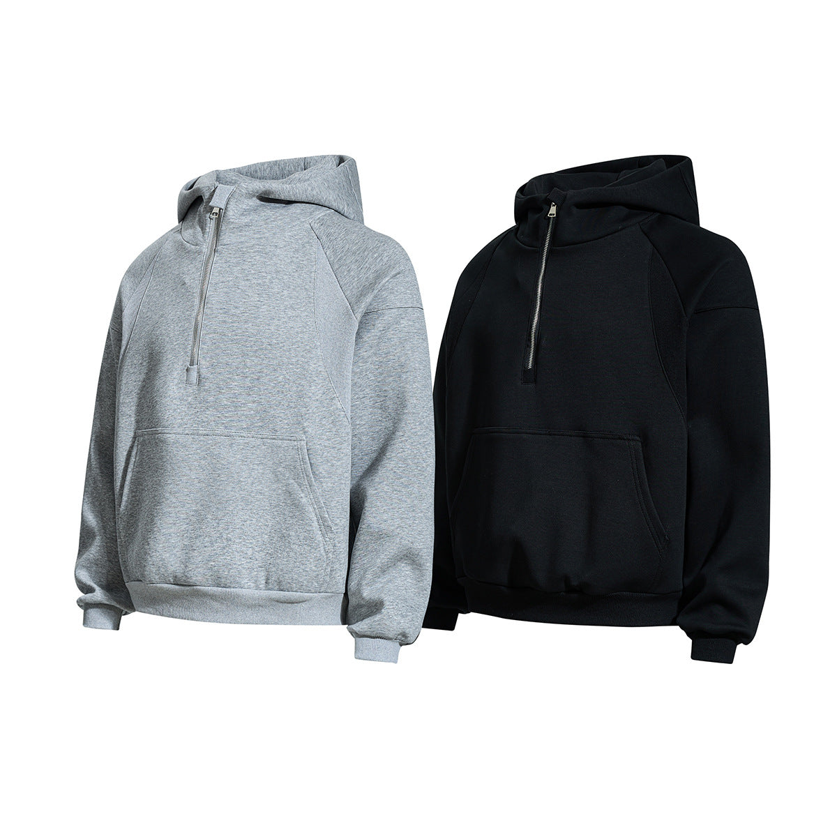 Zipper hoodie hooded