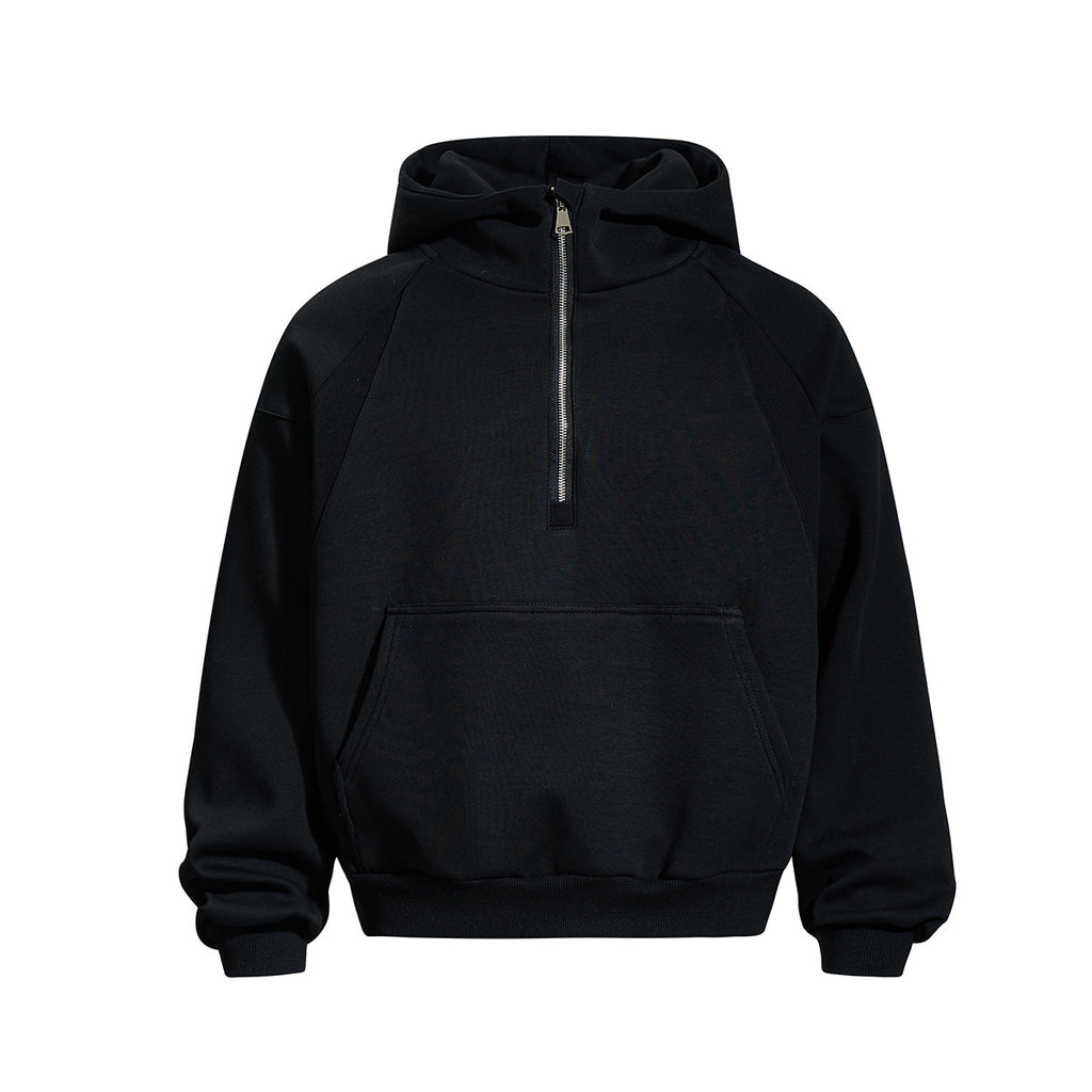 Zipper hoodie hooded