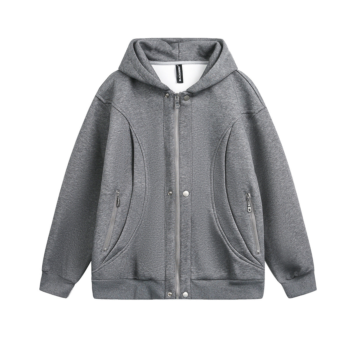 Splicing cardigan zipper hoodie
