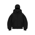 Men'S Double Hat Mask Zipper Design Winter Windproof Hoodie Sports Jacket Outdoor Activities Hiking Travel Running Sweatshirt ﻿