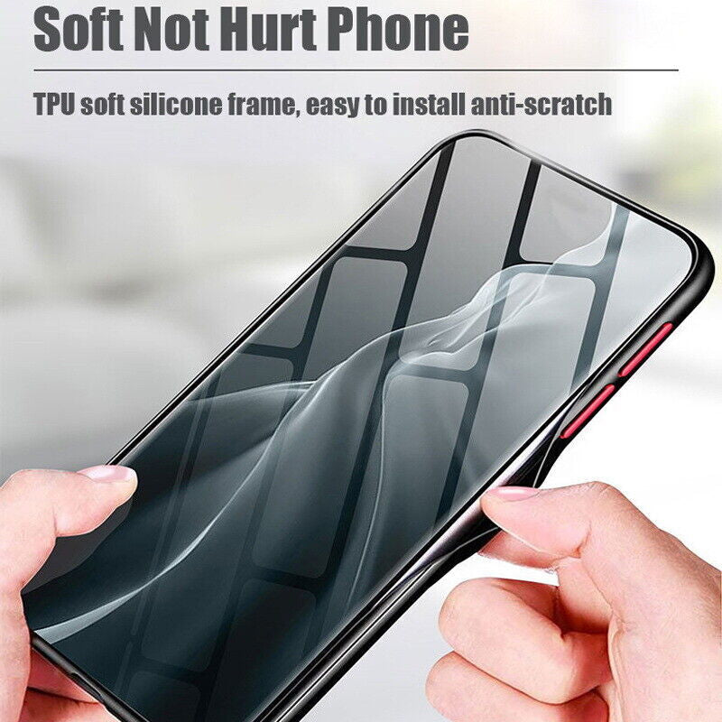 Armor Phone Case for Samsung with TPU soft silicon frame for easy installation and anti-scratch protection.